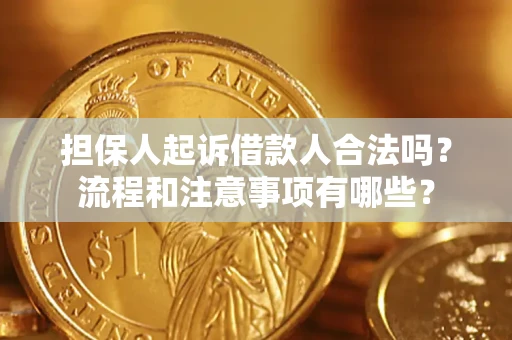 济南担保人起诉借款人合法吗？流程和注意事项有哪些？