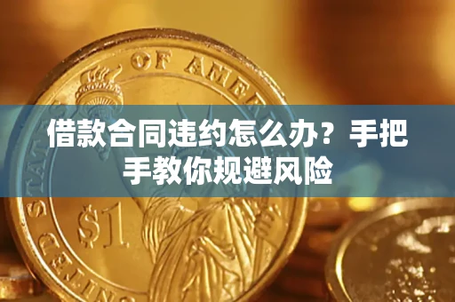 济南借款合同违约怎么办？手把手教你规避风险