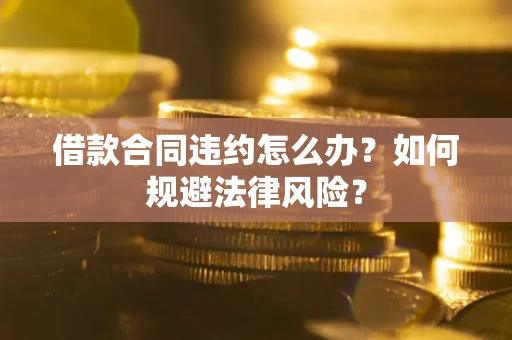 济南借款合同违约怎么办？如何规避法律风险？